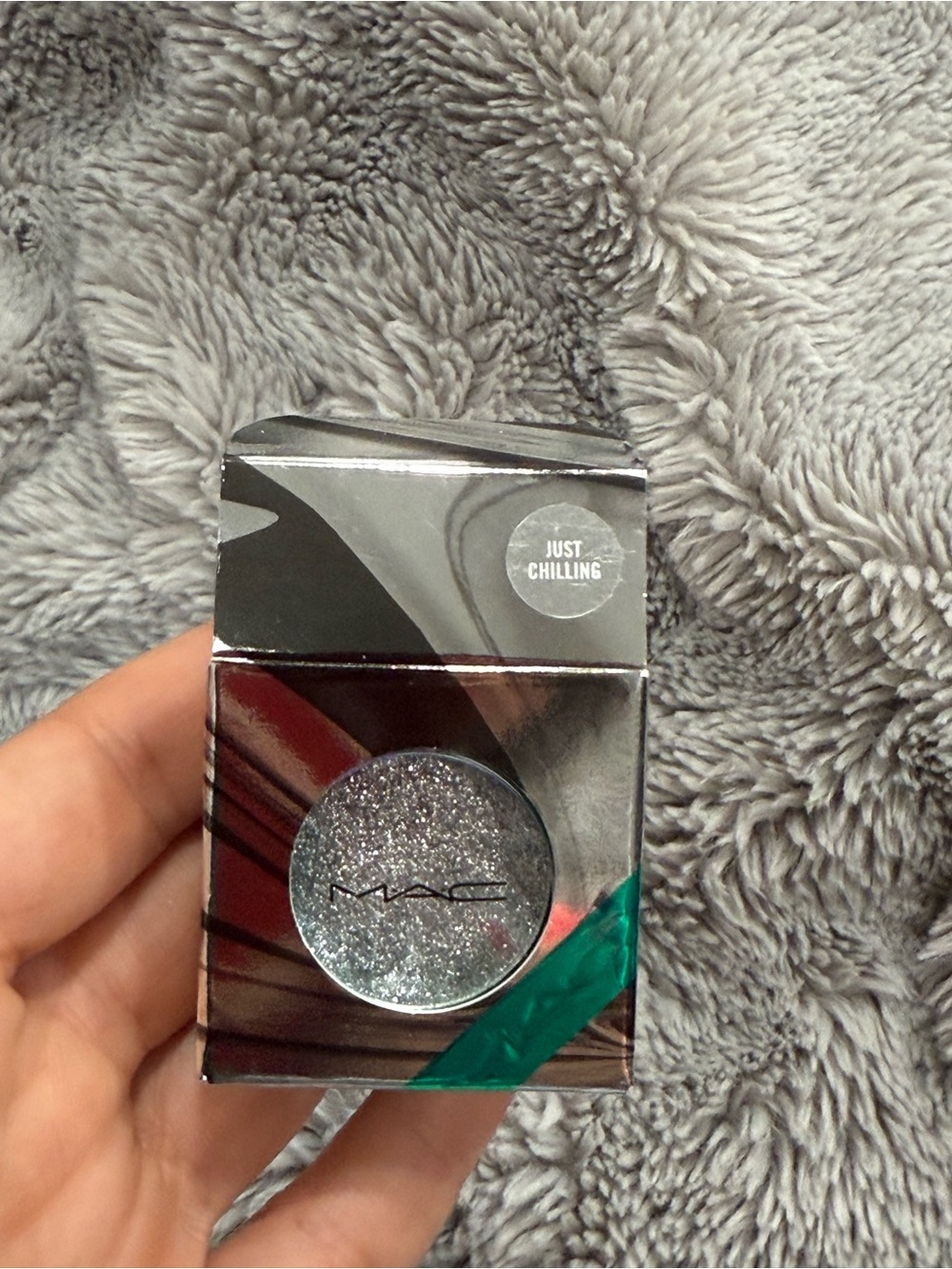 MAC Limited Edition Just Chilling Silver Glitter Single Eyeshadow